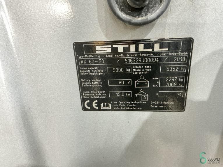 Forklifts Electric Still RX60-50 2018 Triplex