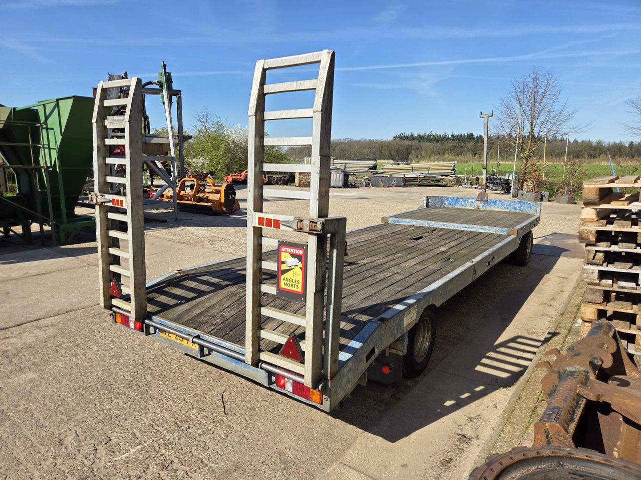 Veldhuizen luchtgeremd 7500kg schamelwagen schamelaanhanger