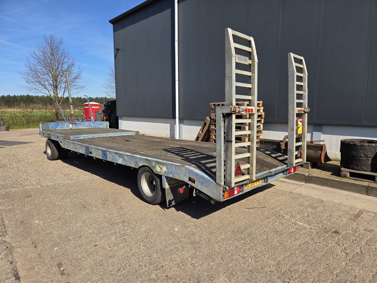 Veldhuizen luchtgeremd 7500kg schamelwagen schamelaanhanger