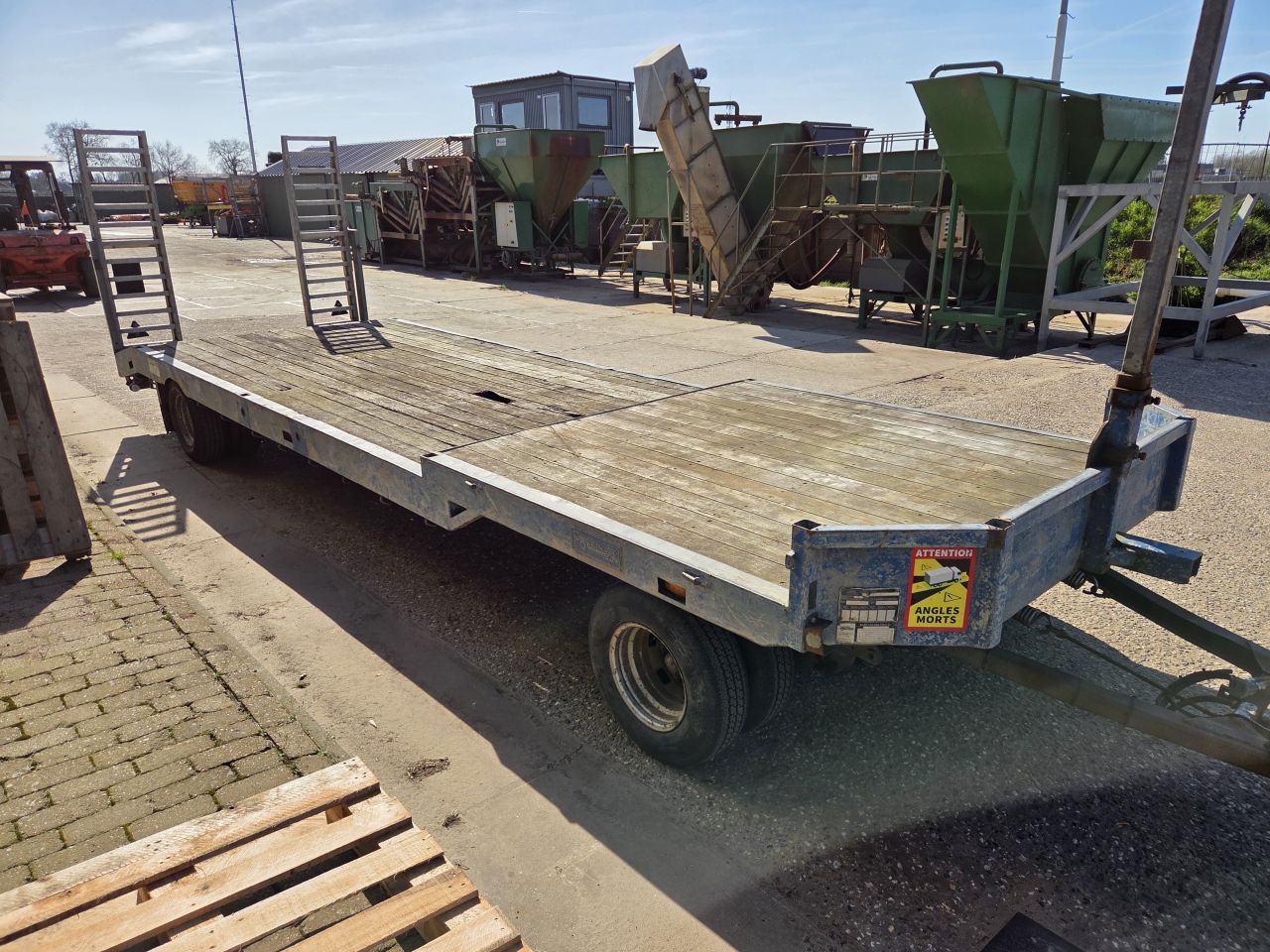Veldhuizen luchtgeremd 7500kg schamelwagen schamelaanhanger