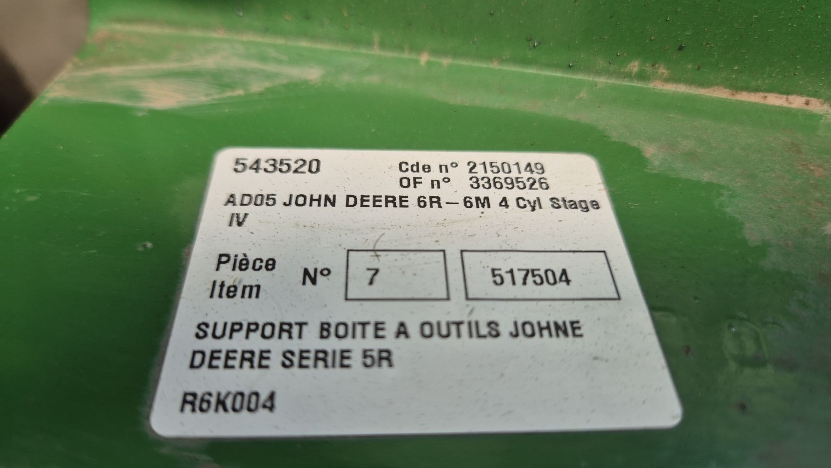 Mailleux voorlader aanbouwdelen voor John Deere