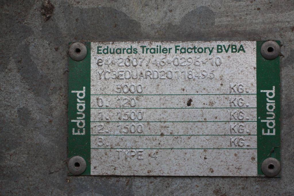 Trailer Eduard P4 3000kg 2020