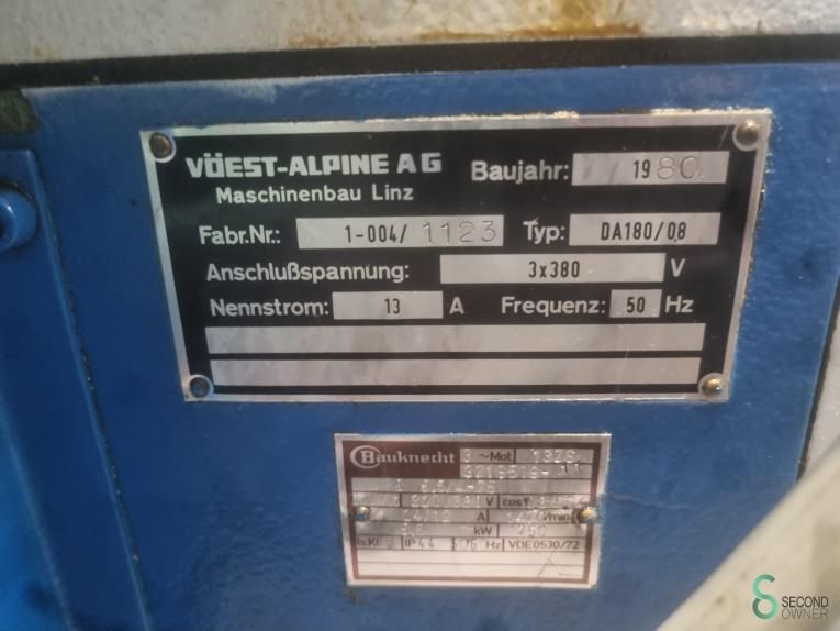 Horizontaldrehmaschinen Voest-Alpine DA-180 1980