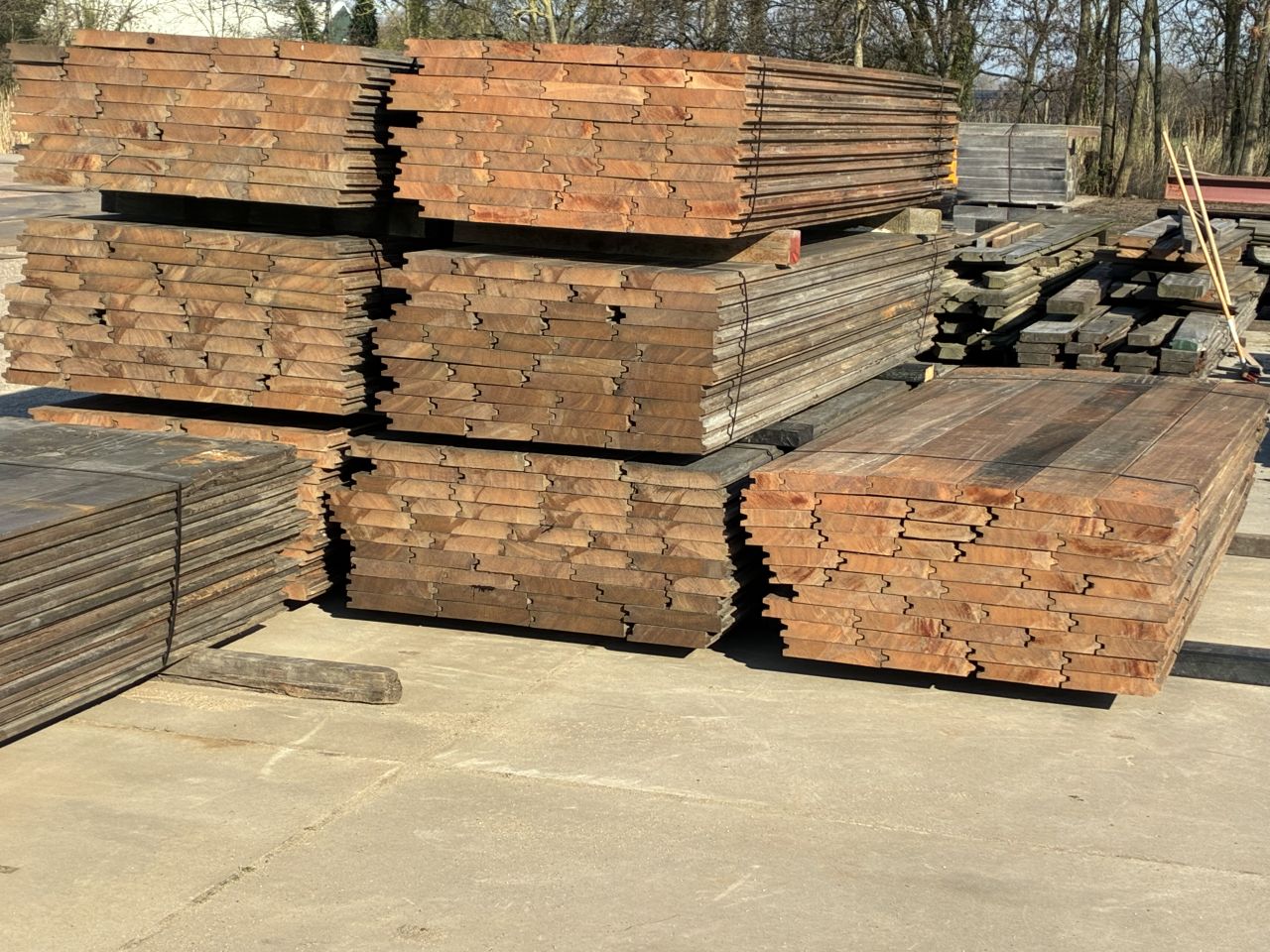 Gebr. Azobe Hardhouten DAMWANDPLANKEN Z.G.A.N!