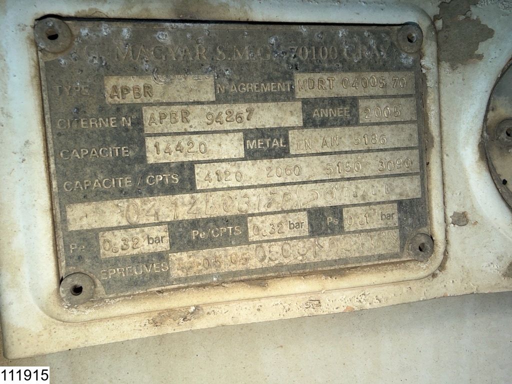 Renault Premium 270 Manual, Steel suspension, PTO,14420 liter, Fuel