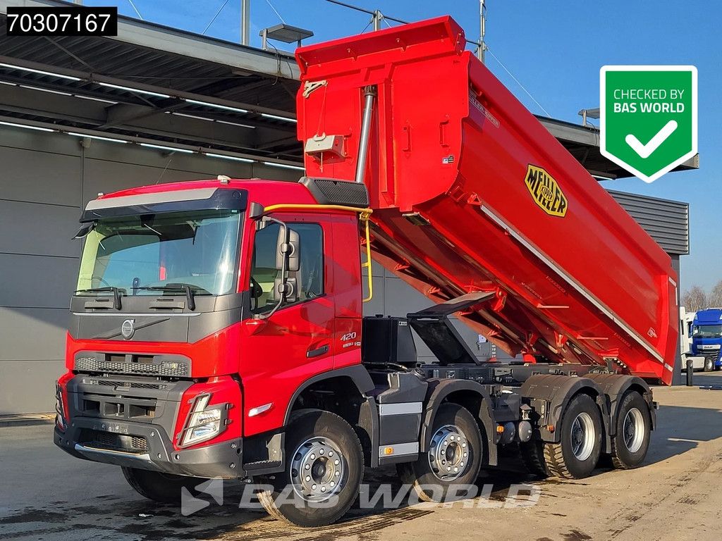 Volvo FMX 420 8X4 Meiller Tipper Full Steel Hub-Reduction Euro 6