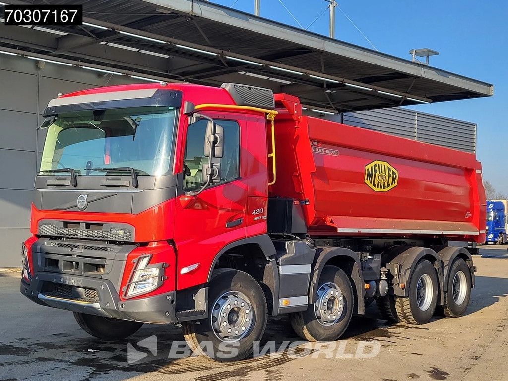 Volvo FMX 420 8X4 Meiller Tipper Full Steel Hub-Reduction Euro 6
