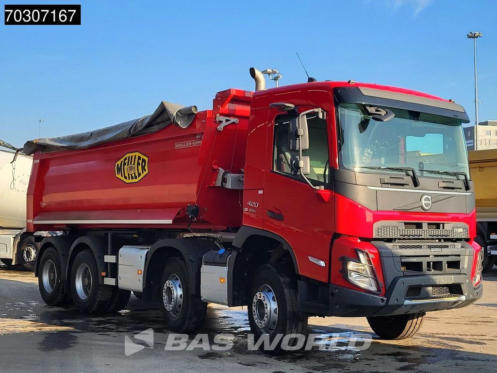 Volvo FMX 420 8X4 Meiller Tipper Full Steel Hub-Reduction Euro 6