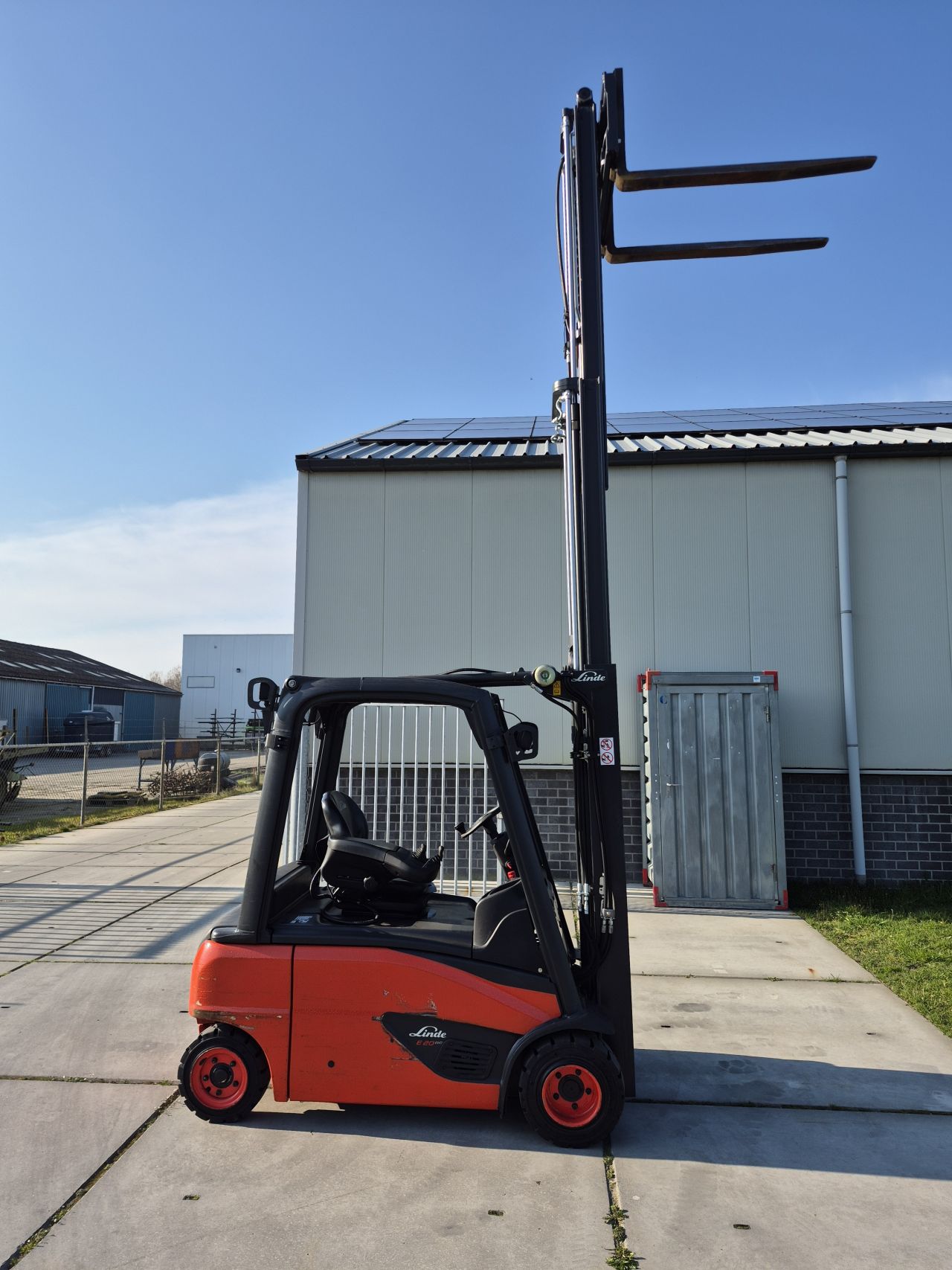 Linde E20PL-02 triplex sideshift bj 2014 6342 uur accu 83%