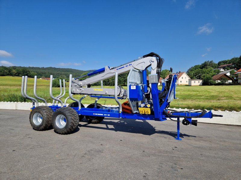 Scandic ST-12D 16t Druckluft 9m Kran 750kg Hubkraft Seilwinde Rückewagen