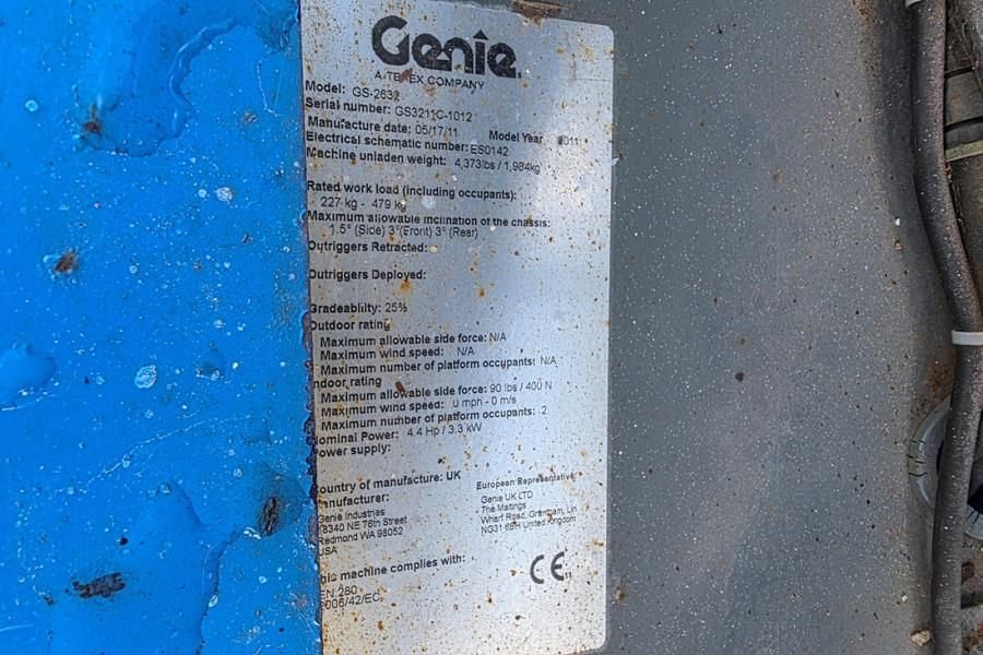Genie GS2632 Electric, 10m Working Height, Non Marking T