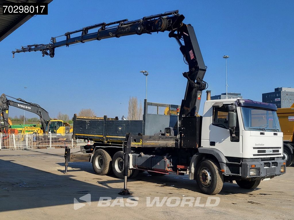 Iveco EuroTrakker 260 6X4 HIAB 422 5+5 Extensions Fly-Jib Tipper Full Steel