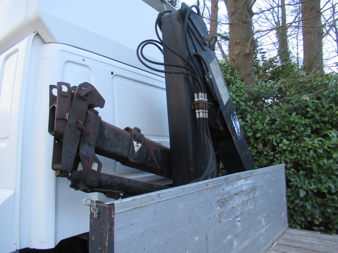 Daf cf85 6x2 oprijwagen met hiab kraan