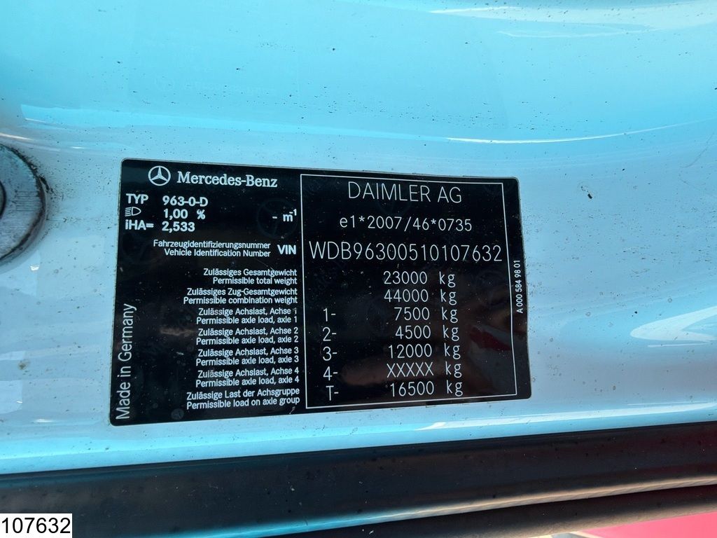 Mercedes Actros 2343 EURO 6, Retarder, Luchtgeveerd, Lohr