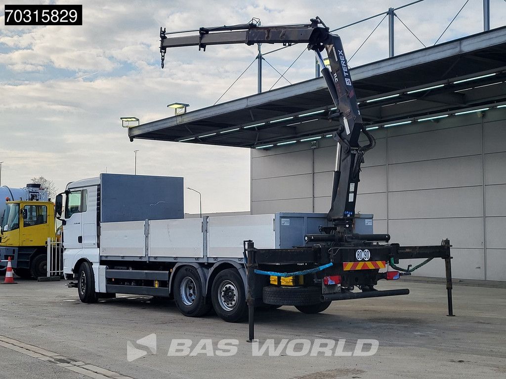 MAN TGX 26.440 6X2 Terex Atlas 125.2-A2 Kran Crane Lift+steering axle Euro 5