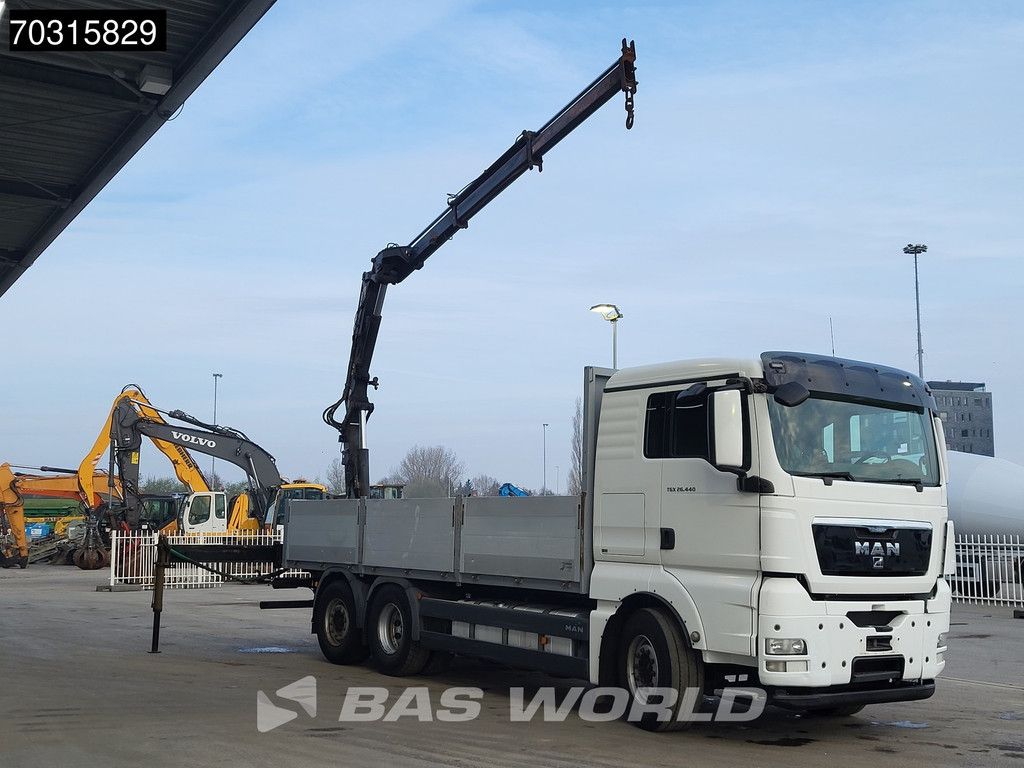 MAN TGX 26.440 6X2 Terex Atlas 125.2-A2 Kran Crane Lift+steering axle Euro 5