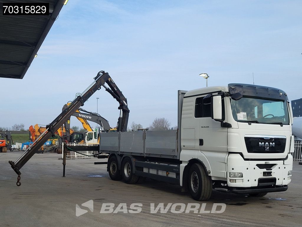 MAN TGX 26.440 6X2 Terex Atlas 125.2-A2 Kran Crane Lift+steering axle Euro 5