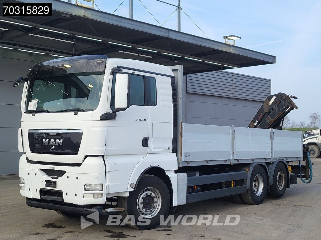 MAN TGX 26.440 6X2 Terex Atlas 125.2-A2 Kran Crane Lift+steering axle Euro 5