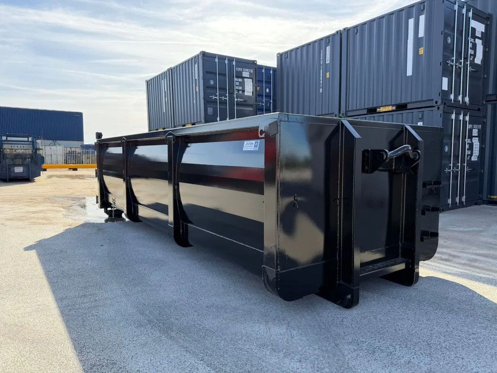 Alustahl open container 22m3 met franse deur