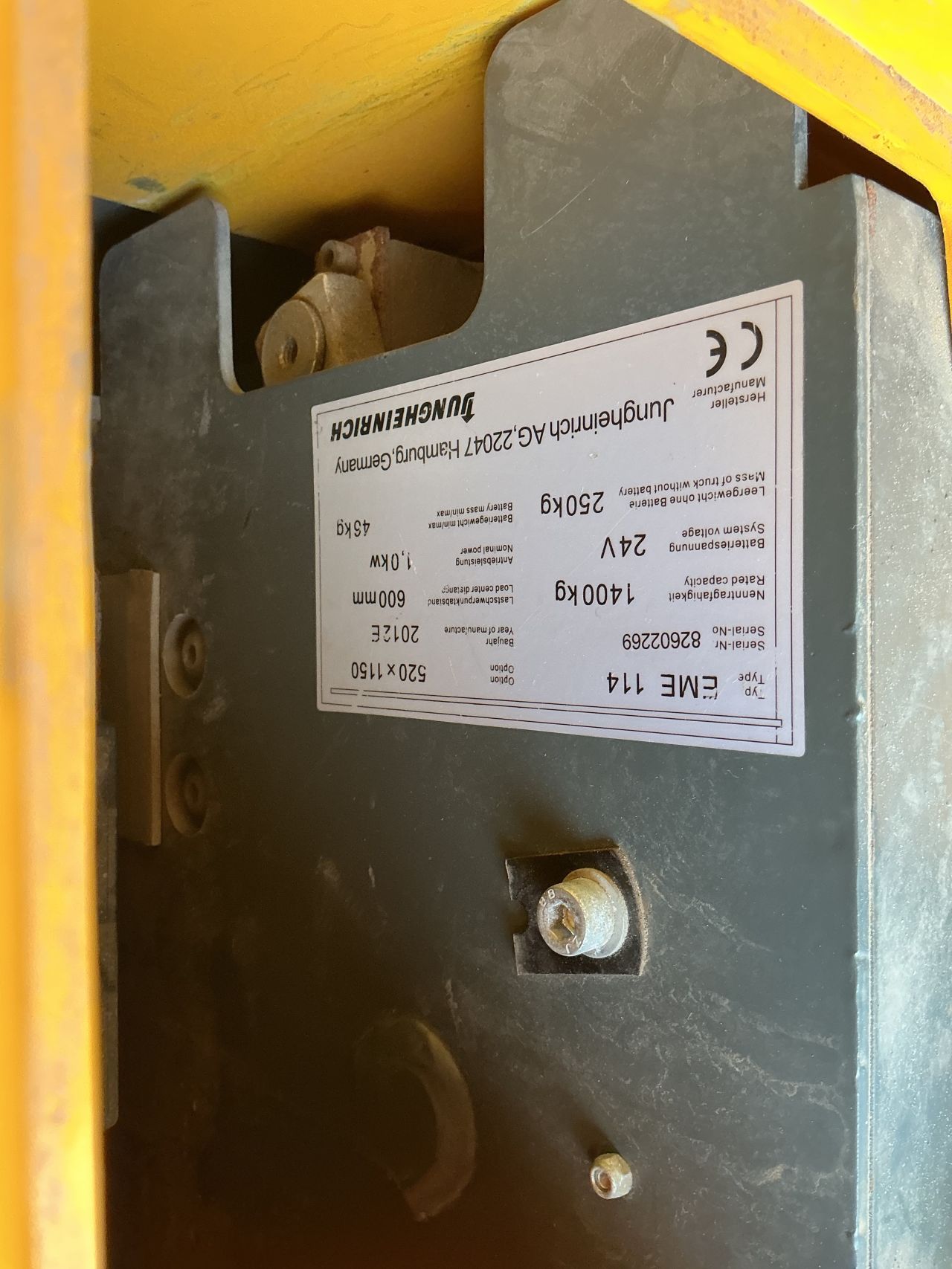 Jungheinrich EME 114 Elektrische palletwagen bouwjaar. 2012