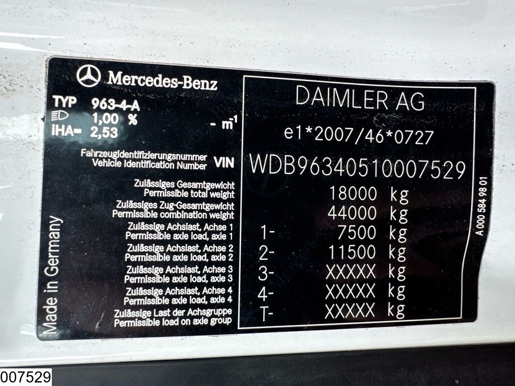 Mercedes Actros 1843 EURO 6, Retarder, Lohr, Combi
