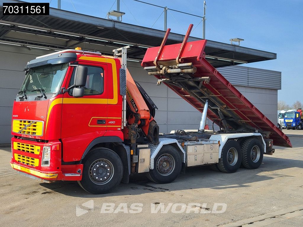 Volvo FH FH 480 8X4 Palfinger PK27002 Crane Kran 26 tons Multilift Big-Axle Automatic Euro 3