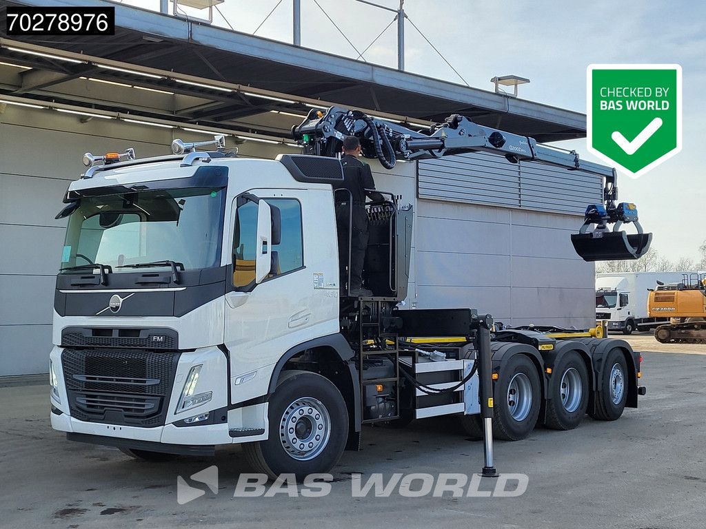 Volvo FM 460 8X4 NEW! Palfinger Q200Z95TR Crane Kran + HT 24 TEC Hooklift ACC LED