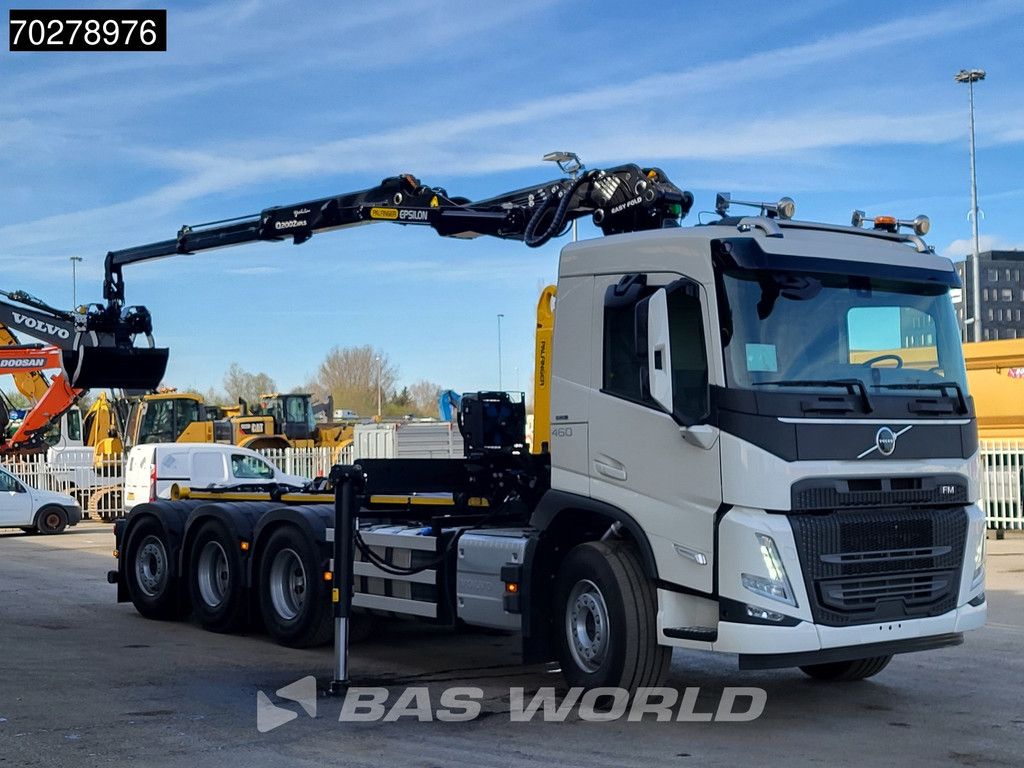 Volvo FM 460 8X4 NEW! Palfinger Q200Z95TR Crane Kran + HT 24 TEC Hooklift ACC LED