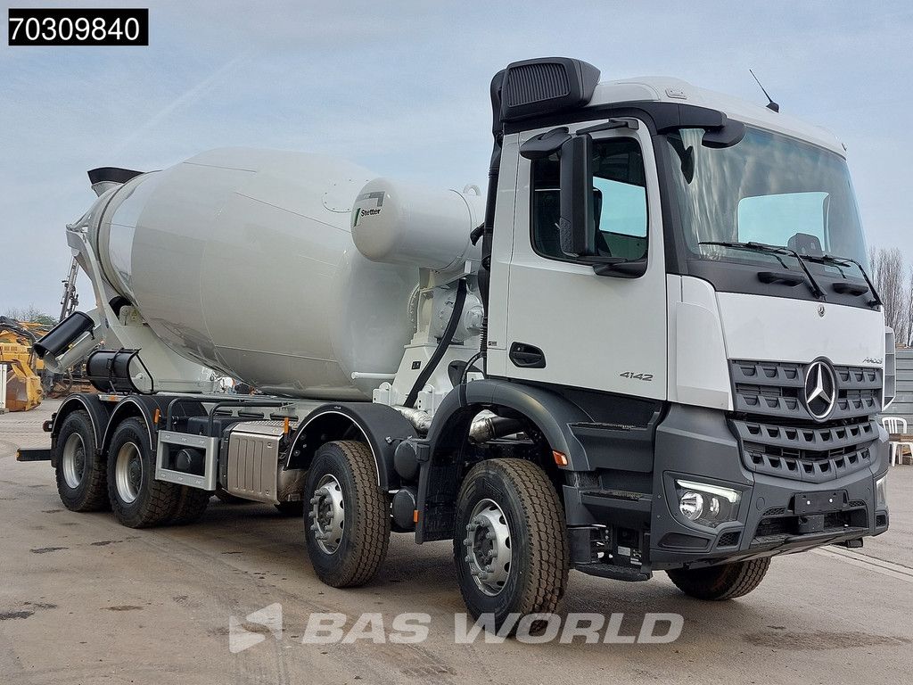 Mercedes Arocs 4142 8X4 NEW! 12m3 Stetter Mixer Steelsuspension Automatic Big-Axle Euro 6