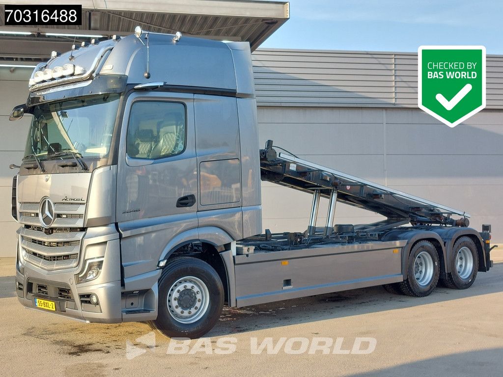 Mercedes Actros L 2848 6X2 HTS 30 tons cable system Lift-Axle Full Air Automatic Euro 6