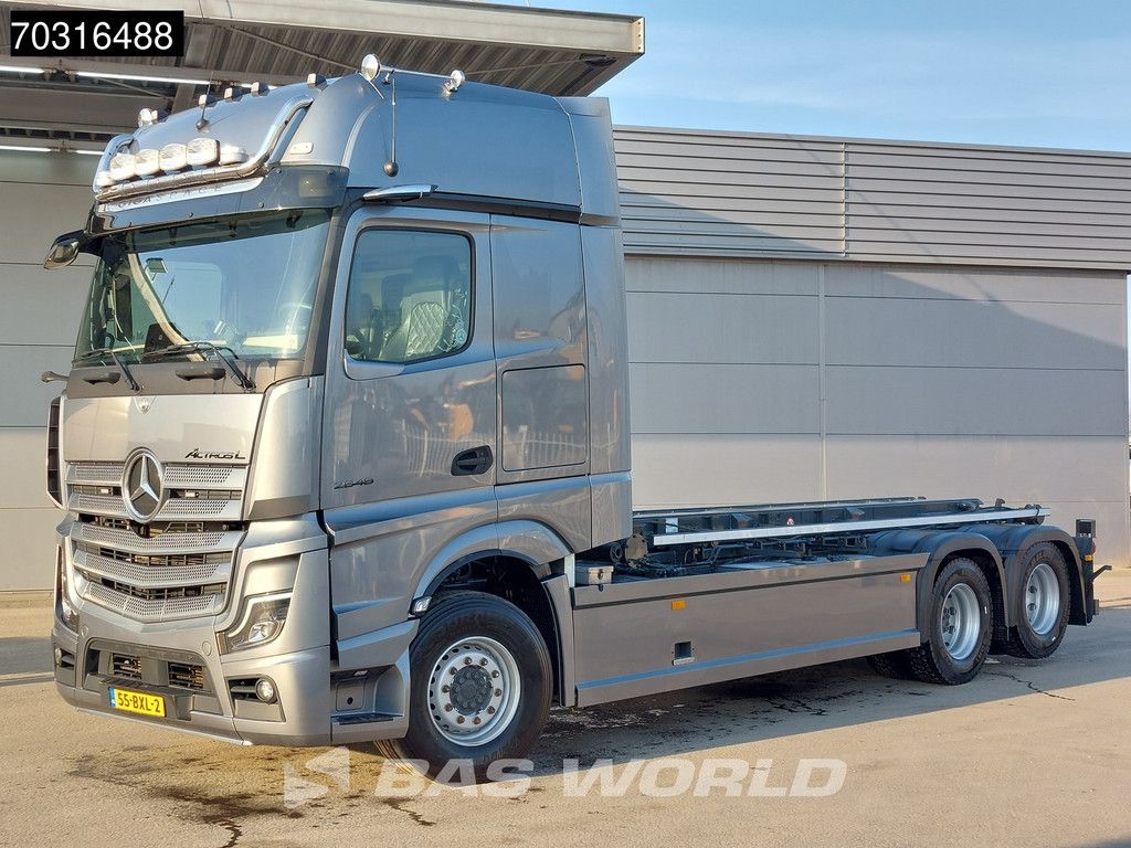 Mercedes Actros L 2848 6X2 HTS 30 tons cable system Lift-Axle Full Air Automatic Euro 6