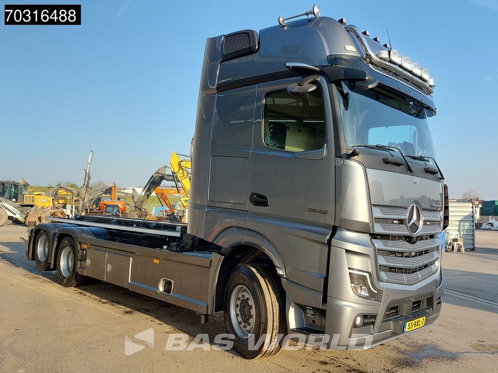 Mercedes Actros L 2848 6X2 HTS 30 tons cable system Lift-Axle Full Air Automatic Euro 6