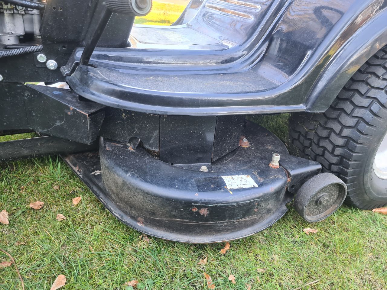 MTD zitmaaier met opvangbak.