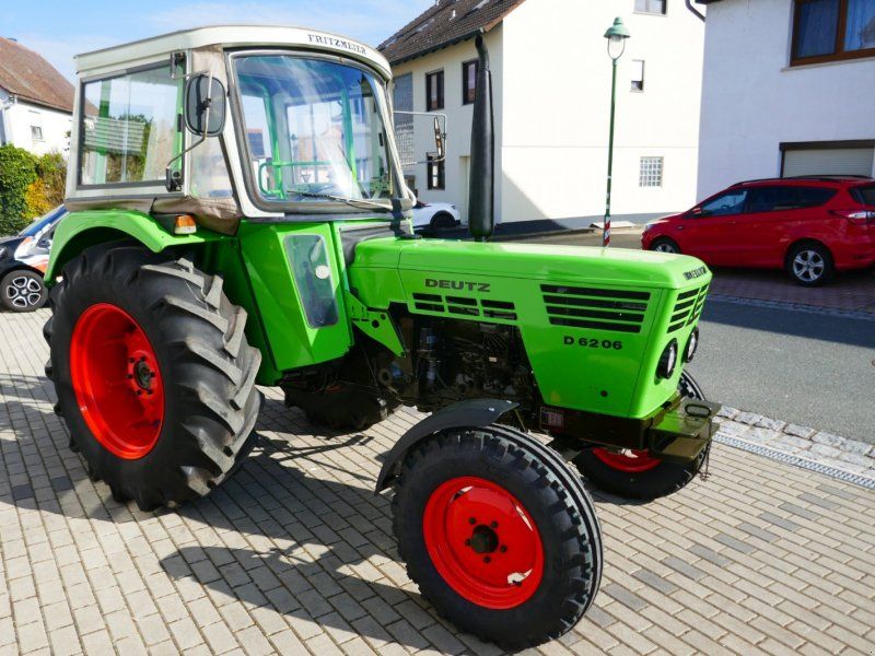 Deutz-Fahr 6206 Hinterrad. Technisch und optisch wunderbar. Mit Hydro-Lenku