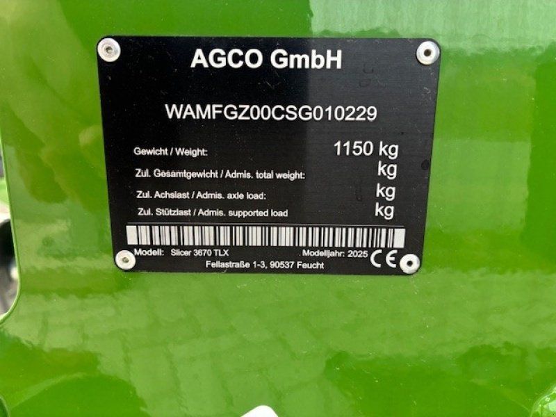 Fendt Slicer 3670 TLX