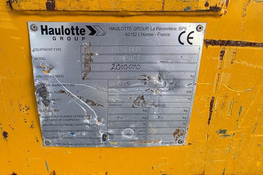 Haulotte Compact 10N Electric, 10m Working Height, 230kg Ca