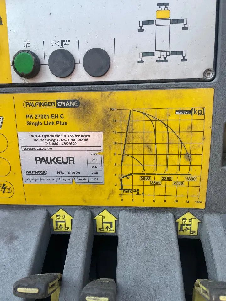 Volvo FH 460 Container carrier twistlock / Palfinger PK 27001 EH