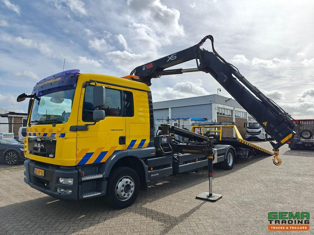 MAN TGM 15.250 4x2 DagCab(6pl.) Euro5 - HIAB 122 E-3 DUO + Evenaar + Falkom FAS3000 + Dubbele Lier 3600KG + Brill 1600KG