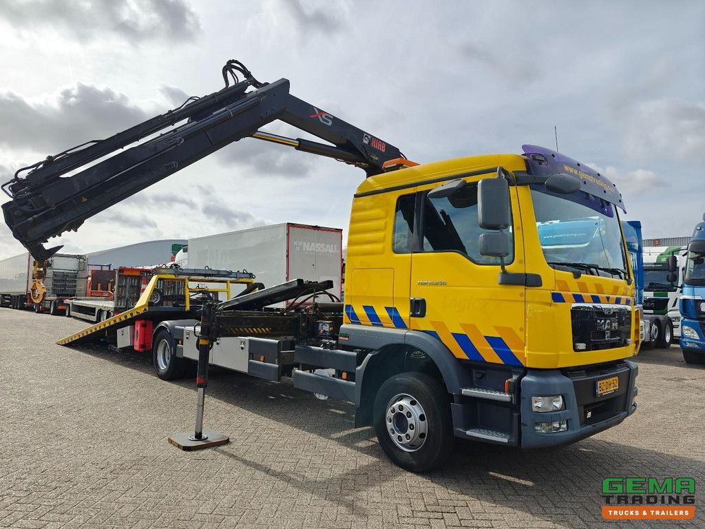 MAN TGM 15.250 4x2 DagCab(6pl.) Euro5 - HIAB 122 E-3 DUO + Evenaar + Falkom FAS3000 + Dubbele Lier 3600KG + Brill 1600KG
