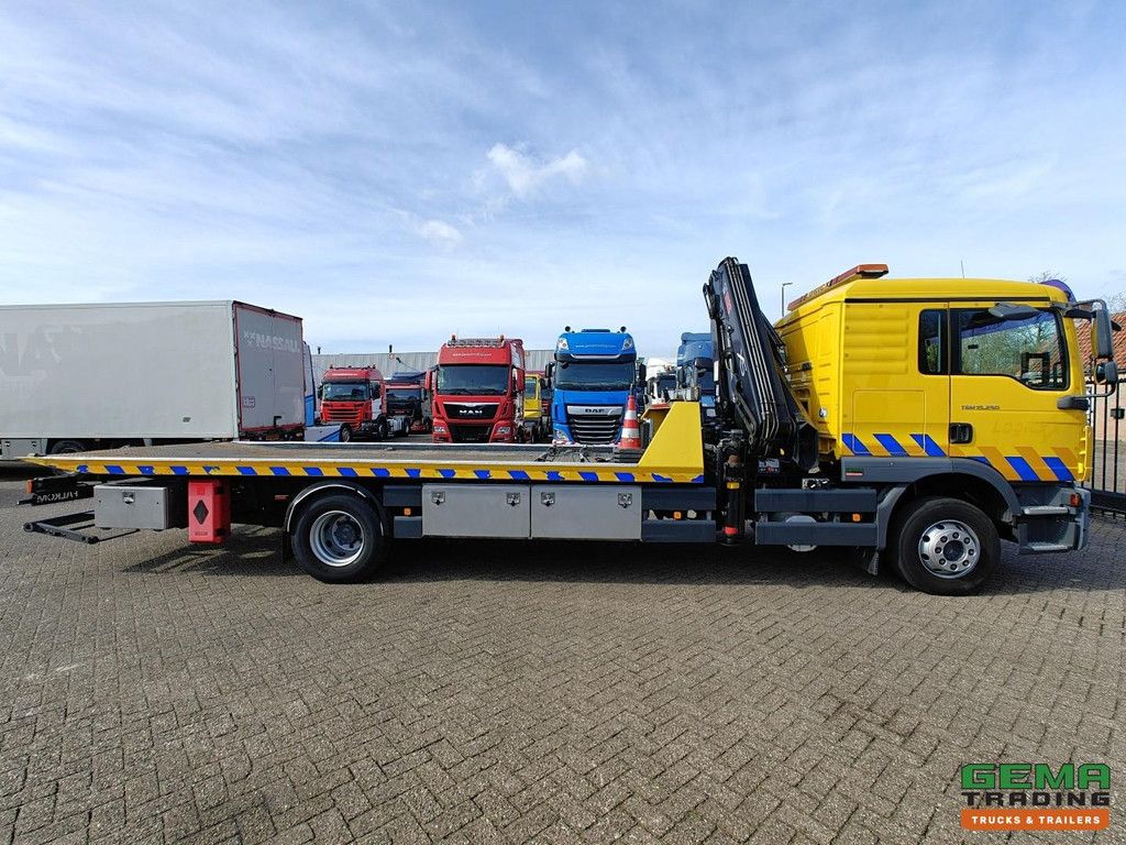 MAN TGM 15.250 4x2 DagCab(6pl.) Euro5 - HIAB 122 E-3 DUO + Evenaar + Falkom FAS3000 + Dubbele Lier 3600KG + Brill 1600KG