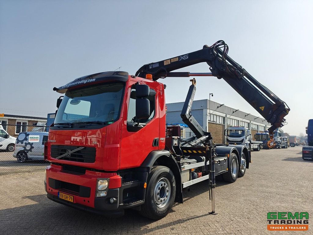 Volvo FE320 6x2/4 Day Cab Euro5 - Hiab Hooklift 21T + Hiab 111ES-2 HIDUO - Vangmuil - 71,500km Original! - MARGIN