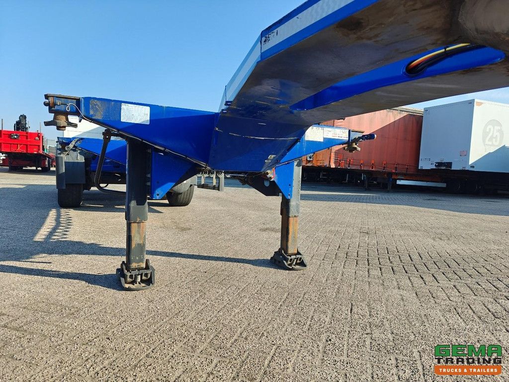 D-Tec FLEXITRAILER FT-LS-S 3-Axle MB Disc - Lift Axle - 2x Extendable - Chopped - All Types of Containers - 4691KG