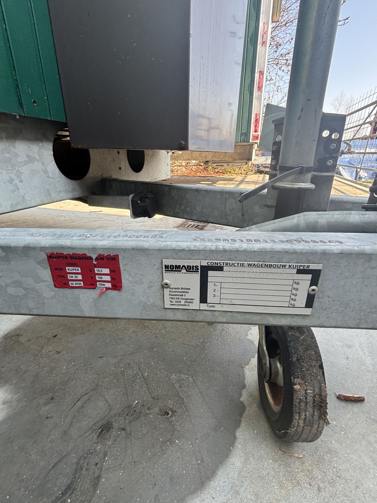 Schaftkeet snelverkeer 1900 kg