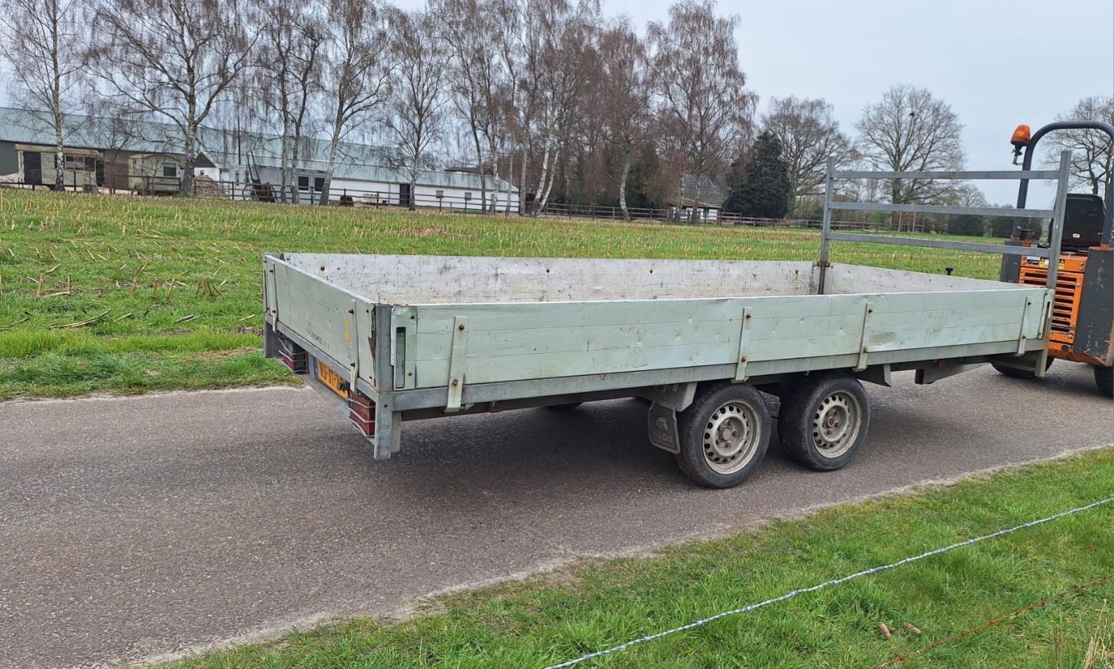 Anssems tandemasser hulco henra plateau aanhanger tandem