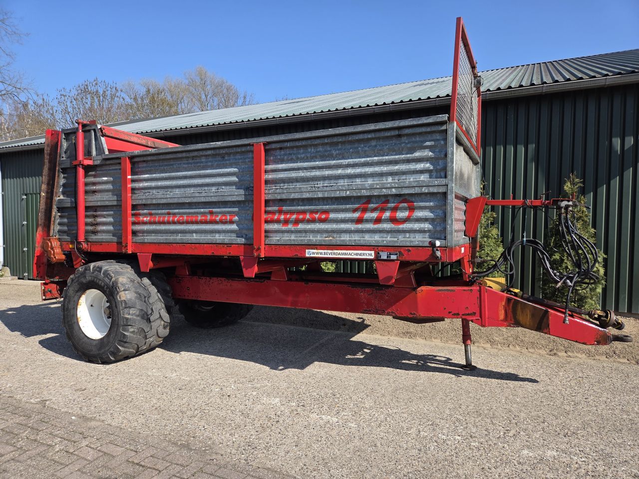 Schuitemaker Calypso 110 Meststrooier compost strooier stalmest