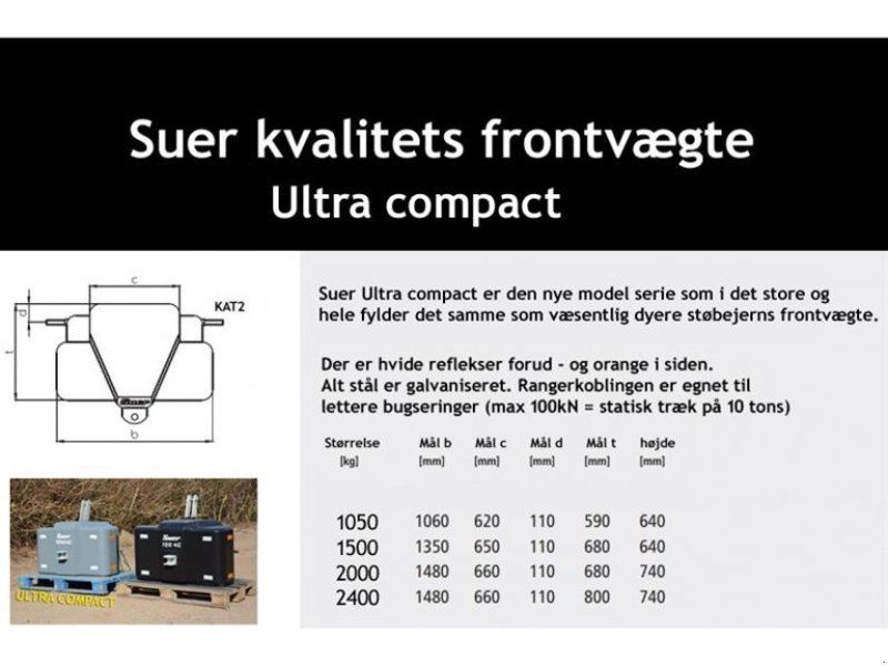 Suer 1050 kg ultra kompakt