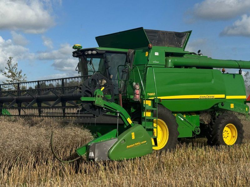 John Deere T660 4wd & Powerflow skærbord, autotrac ready