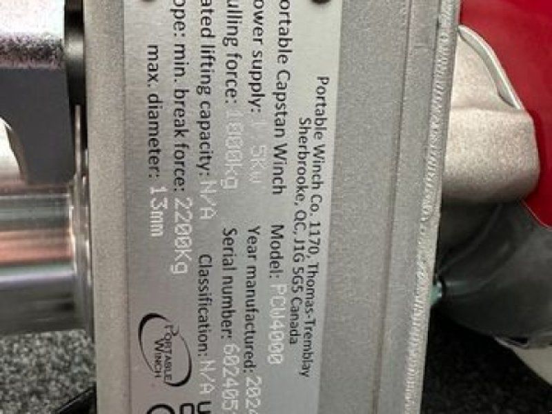 Portable Winch PCW4000 SET benzinbetriebene tragbare Spillwinde