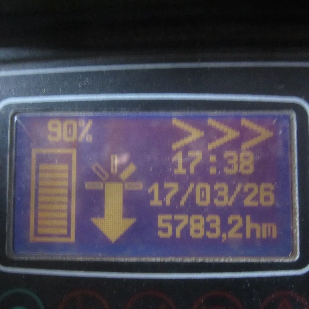 Komatsu FB15, elektrisch, triplex, side shift, vrije heffing.