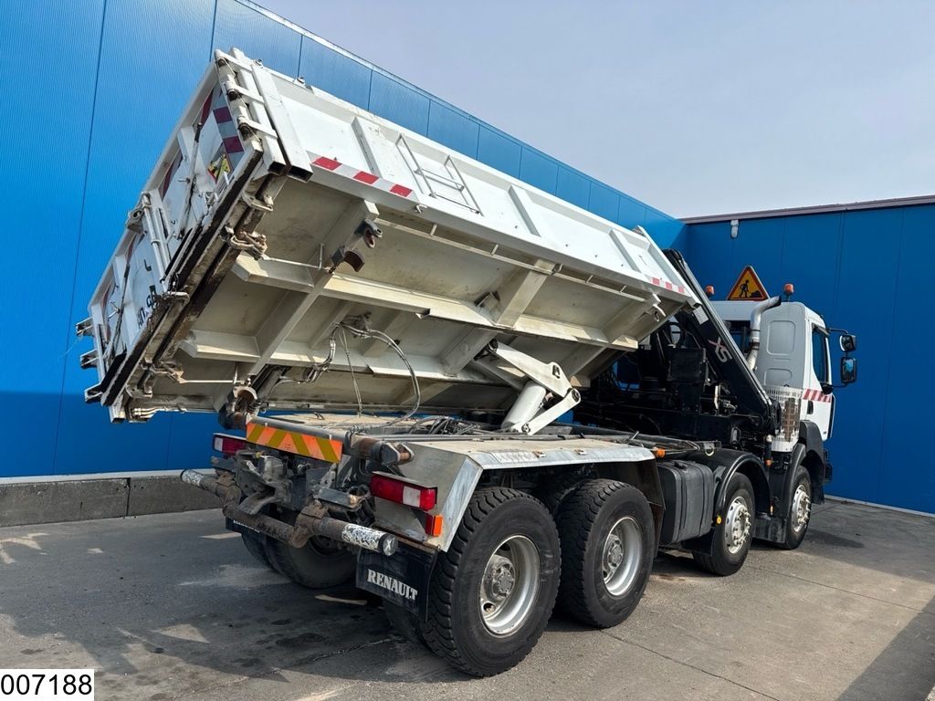 Renault Kerax 430 Dxi 8x4, EURO 5, Hiab, Kipper, Steel suspension